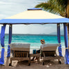 3 x 3m Pop up Outdoor Gazebo Large Patio Party Tent W/ 2-Tier Roof Adjustable
