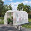 Large Walk-in Greenhouse Poly Tunnel Galvanised Garden Plants Grow Tent 4x3x2M