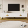 180cm White TV Cabinet w/ Soft-Close Doors, TV Stand Storage Unit, Modern Design