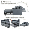 2-Seater Sofa Bed Convertible Chair Double Sleeper 3-in-1 Pull Out Chair