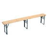 2PCS Wooden Folding Beer Bench Set Outdoor Picnic Dining Party Trestle Chairs UK