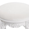 Dressing Table Stool 44x30x30 Vanity Chair Makeup Seat Baroque Piano Chair White