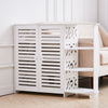 White Shoes Storage Cabinet Organizer Stand Display Rack 4 Tier Shelf Cupboard