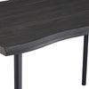 Dining Table Metal Legs Kichen Home Indoor Furniture Morden Brown Space Art New