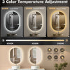 Illuminated Bathroom Mirror With LED Lights Bluetooth Demister Touch Sensor