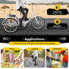 24" Adult Tricycle 6-Speed White 3 Wheel Bicycle Cruise Trike with Basket + Lamp