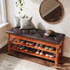 39" Solid Wood Entryway Bench with Lift Top, Narrow Hallway Foyer Seating Bench