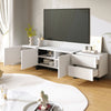 TV Stand TV Unit Sideboard Cabinet 3-Door 2-Drawer Storage Furniture White+Black
