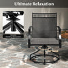 Patio Swivel Dining Chairs Set of 2 Patio Chairs Outdoor Bistro Chairs