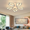 Maple Leaf Chandelier White Frame LED Ceiling Light Living Room Pendant Lights