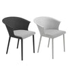 4pc Dining Chairs Fabric Padded Seat Plastic Legs Home Office Commercial Kitchen