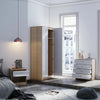 Modern Bedroom Bedside Table Cabinet Chest of Drawers Nightstand High Gloss Set