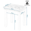 Dressing Table Stool Makeup Bench Chair Soft Padded Cushion Seat Vanity Chair