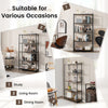 5-Tier Bookshelf Freestanding Utility Storage Rack Bookcase Display Organizer