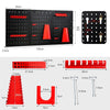 Wall-Mounted Tool Organize Set Pegboard Garage Storage Holder Wrench Set Rack