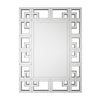 100 x 70cm Rectangular Silver Art Mirror Living Room Hallway Bedroom Wall Mirror