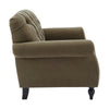 Dusk Hebden Olive Matte Velvet Loveseat RRP