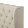 Double Size Bed Ottoman Lift Up Storage Bed Velvet Upholstered Bed Frame Beige