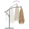 Garden Parasol with LEDs and Steel Brown 246x246x230 Z1O4