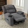 Electric Recliner Chair Cinema Sofa Armchair with Massage & Heat Function Grey
