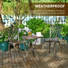Bronze Bistro Set Outdoor Patio Garden Furniture Table & 2 Chairs Metal