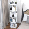 4-Layer 360° Rotating Bookshelf Bookcase Display Floor Standing Storage Rack New