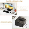 Industrial Styled Workstation Writing Table Computer Desk w/ 5 Drawers-White