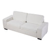Modern 2 Seater Teddy Velvet Loveseat Sofa Cushioned Backrest Thick Padded Seat