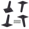4x Oblique Table Legs Square Table Feets Metal DIY Furniture Legs Replacements