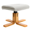 Occasional PU Leather Manual Recliner with Stool Reclining Lounger Chair Swivel