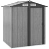 5ft x 4.3ft Outdoor Metal Storage Shed with Sliding Door Sloped Roof