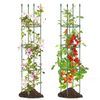 2 Pack Garden Trellis Height Adjustable Tomato Cage Tall Plant Support Stands