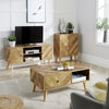 Sideboard 2 Doors Natural Storage Cupboard Cabinet Home Living Room Furniture