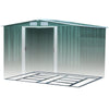 Metal Galvanized Steel Garden Shed Outdoor Bike Storage House Tool Sheds Roof
