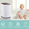 Portable Washing Machine Mini Single Tub Washer for Flats Dorm Camping White New