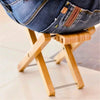 Bamboo Guitar Foot Stool Folding Musical Instrument Footrest 4 Adjustable Height