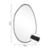 Wall Mirror Bathroom Bedroom Decorative Framed Vanity Mirror Home Office Chic