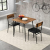 ModernLuxe Kitchen Furniture Dining Set Solid Metal Legs PU Leather Seating