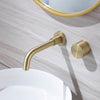 Brass Bathroom Wall Mounted Swivel Spout Sink Faucet Concealed Basin Mixer Taps