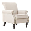 Fireside Armchair Wing Back Upholstered Queen Anne Chair Bedroom Lounge Sofa NEW