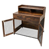 Wooden Dog Crate Pet Cage Indoor Furniture Large Dog House Kennel with Drawer UK