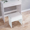 Modern Dressing Table Makeup Desk w/Sliding Mirror Shelves & Drawer Wooden Gifts