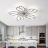 LED Ceiling Fan Light Dimmable Chandelier Living Room Lamp With Remote Control