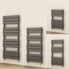 Bathroom Towel Rail Radiator Anthracite Designer Flat Panel Towel Rail Heated