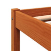 BaraSh Bed Frame Wax Brown 120x200 Solid Wood Pine,Platform Bed Frame,For N4A7