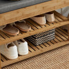 Padded Hallway Shoe Storage Rack Bench Seat with Storage Space
