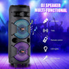 8" RGB Portable Bluetooth Speaker Sub woofer Heavy Bass Sound Party System W/Mic