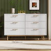 CHEST OF 6 DRAWERS WOODEN BEDROOM HOME FURNITURE CLOTHING STORAGE UNIT WHITE