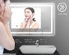 Illuminated Bathroom Mirror with LED Lights Wall Mounted Demister Touch Sensor