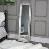tall ornate silver wall/leaner mirror slim wall mounted mirror hallway beveled